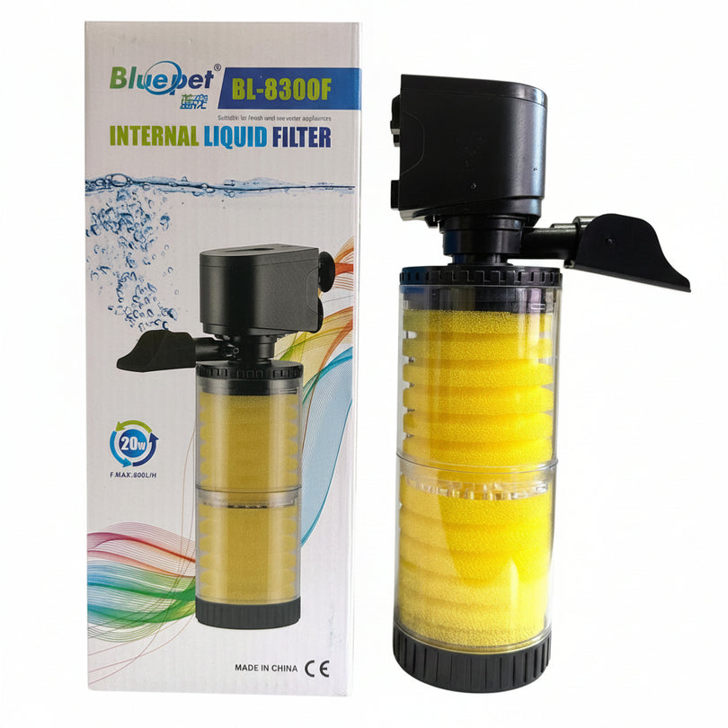 Blue Pet BL-8300F Aquarium Internal Liquid Filter 20 watts – Onyx Aqua ...