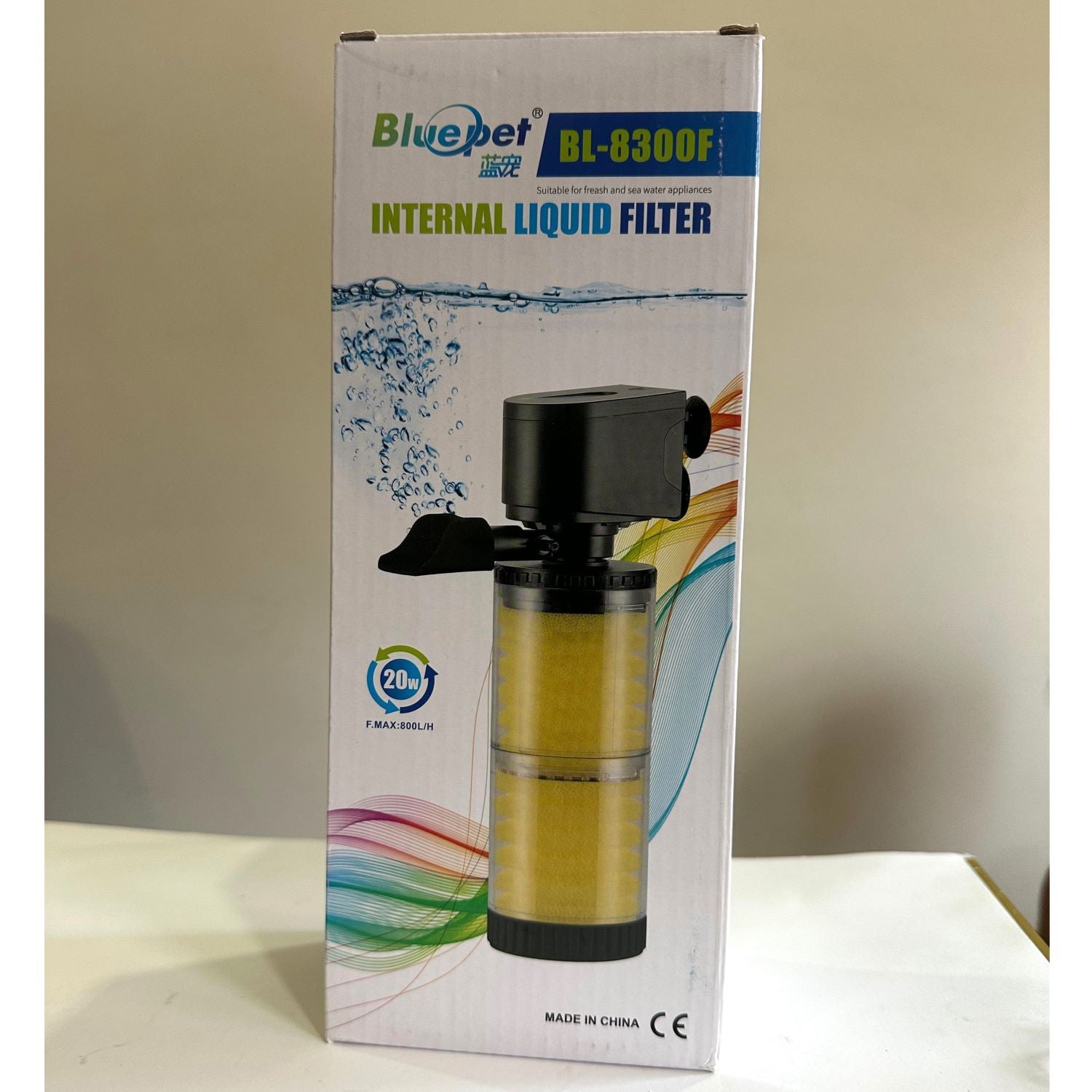 Blue Pet BL-8300F Aquarium Internal Liquid Filter 20 watts - 5