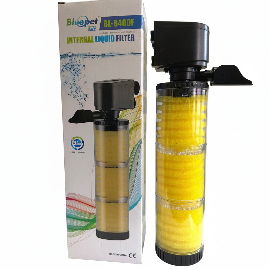 Blue Pet BL-8400F Aquarium Internal Liquid Filter 25 watts