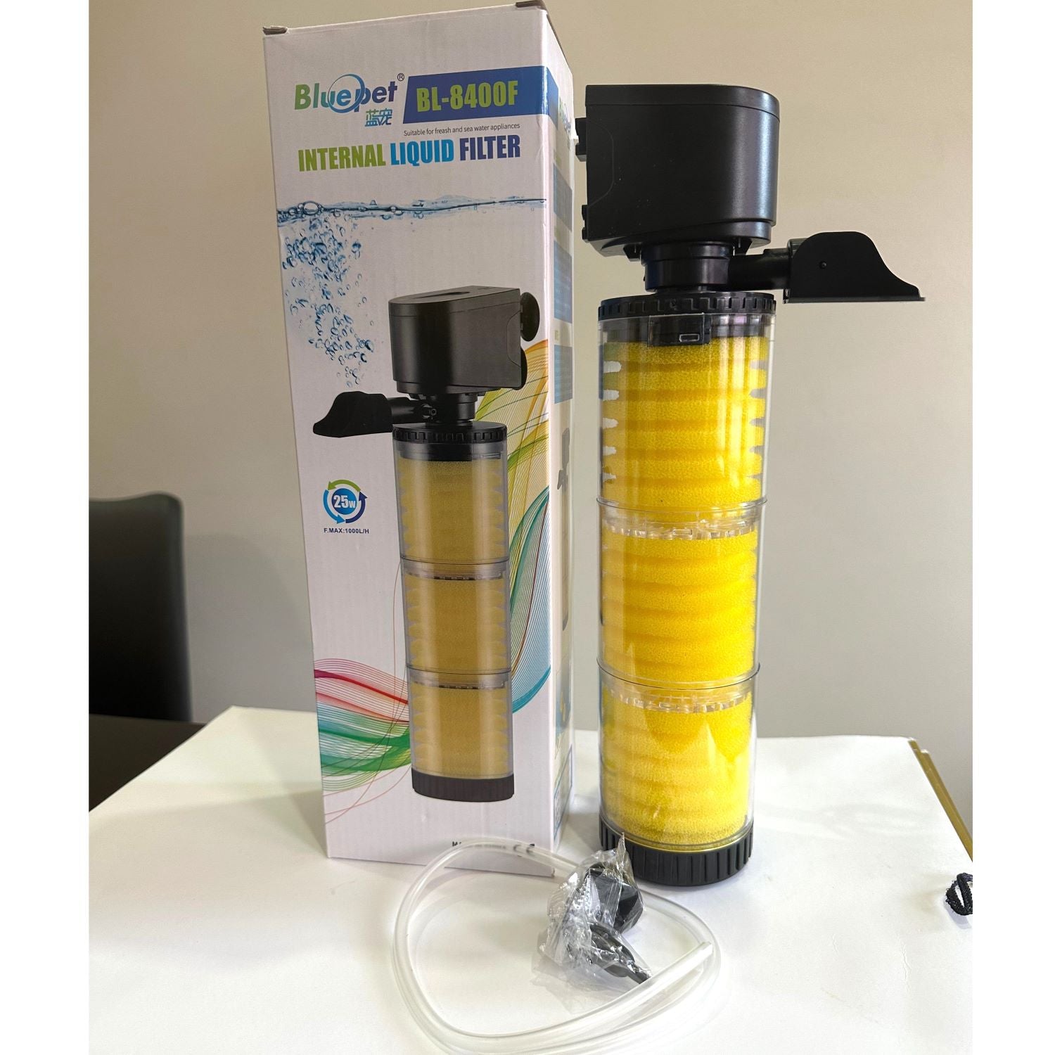 Blue Pet BL-8400F Aquarium Internal Liquid Filter 25 watts - 4