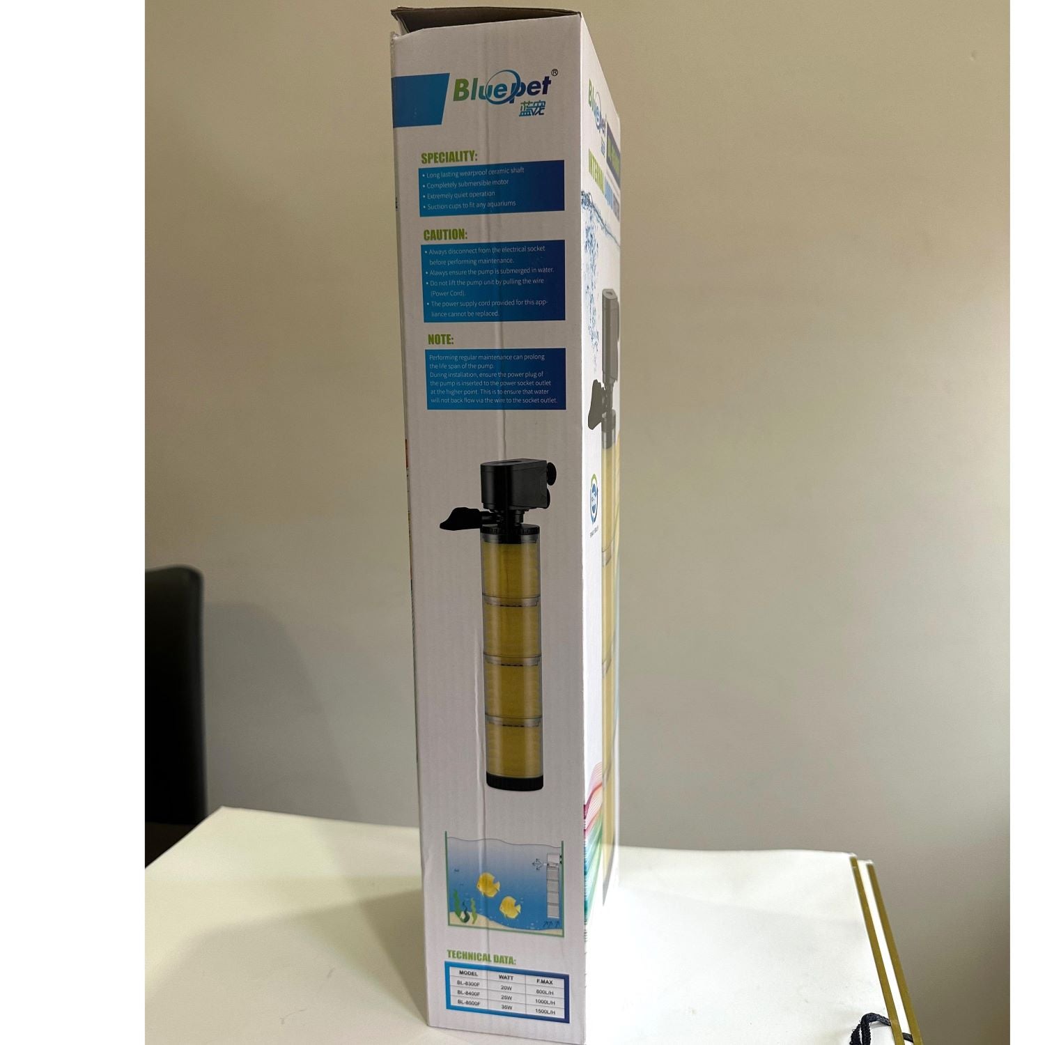 Blue Pet BL-8500F Aquarium Internal Liquid Filter 35 watts - 3