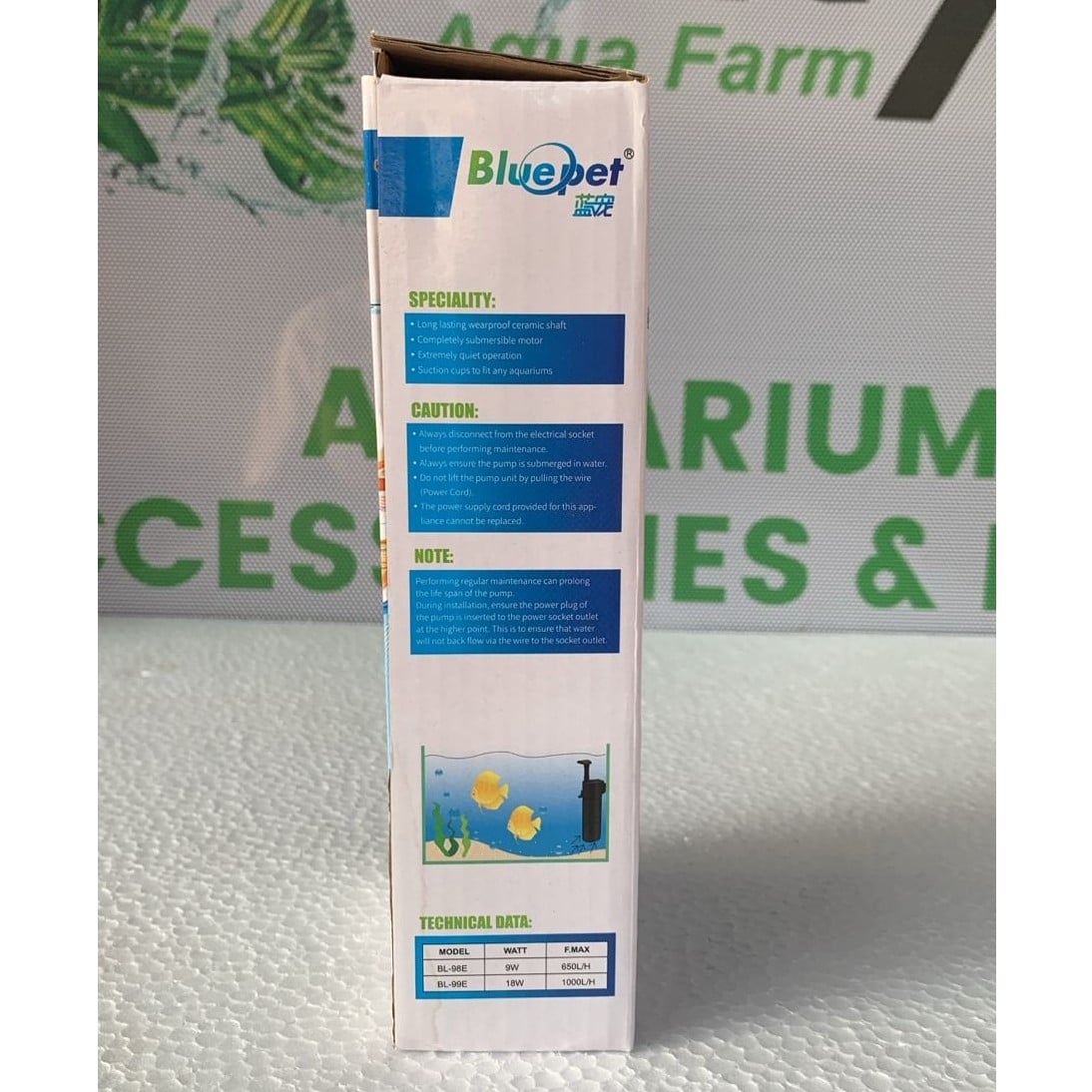 Blue Pet BL-98E Aquarium Internal Filter 9 Watts - 5