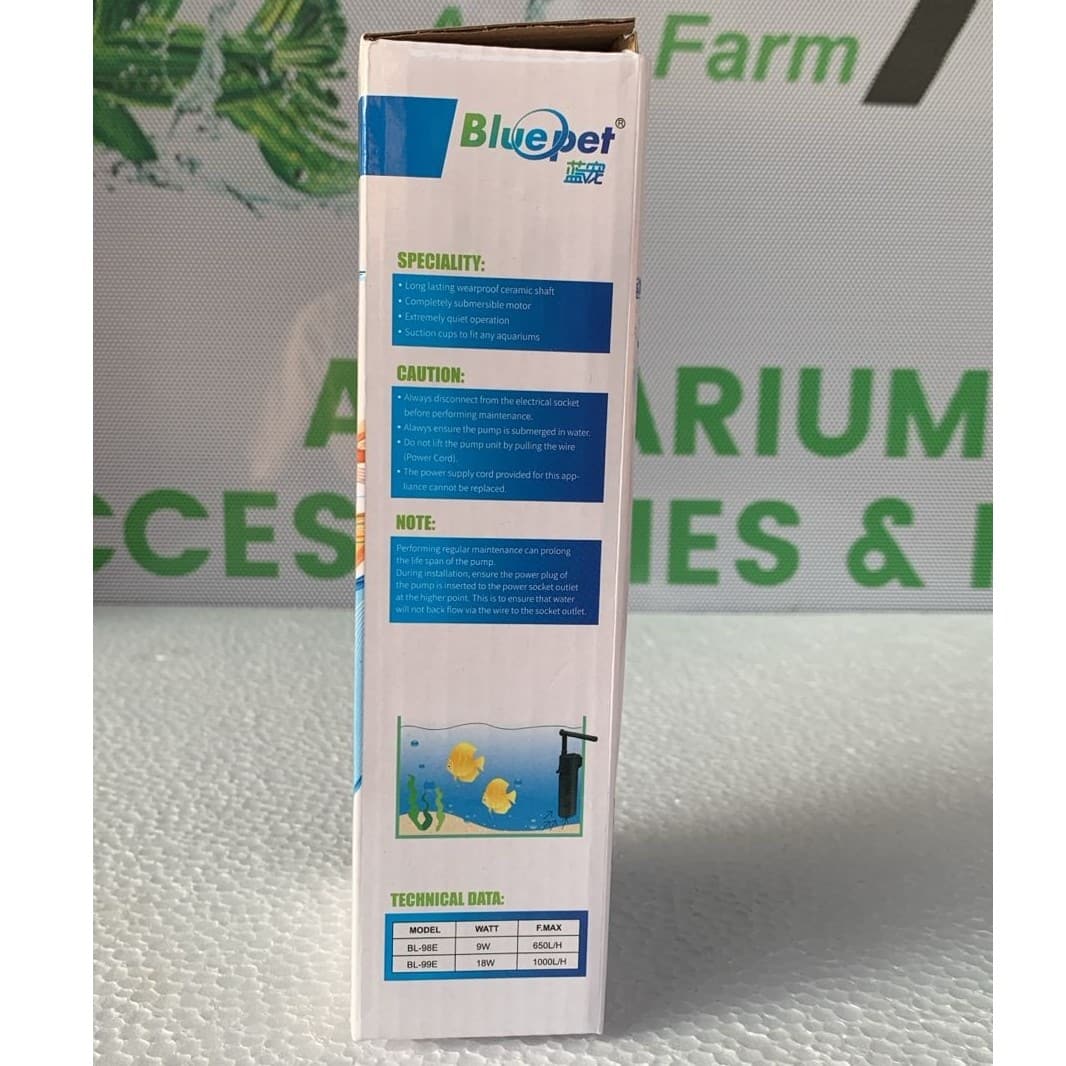 Blue Pet BL-98E Aquarium Internal Filter 9 Watts - 4