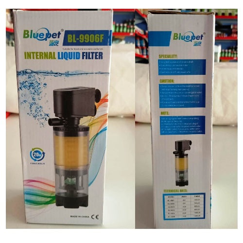Blue Pet BL-9906F Aquarium Internal Filter 20 Watts - 2