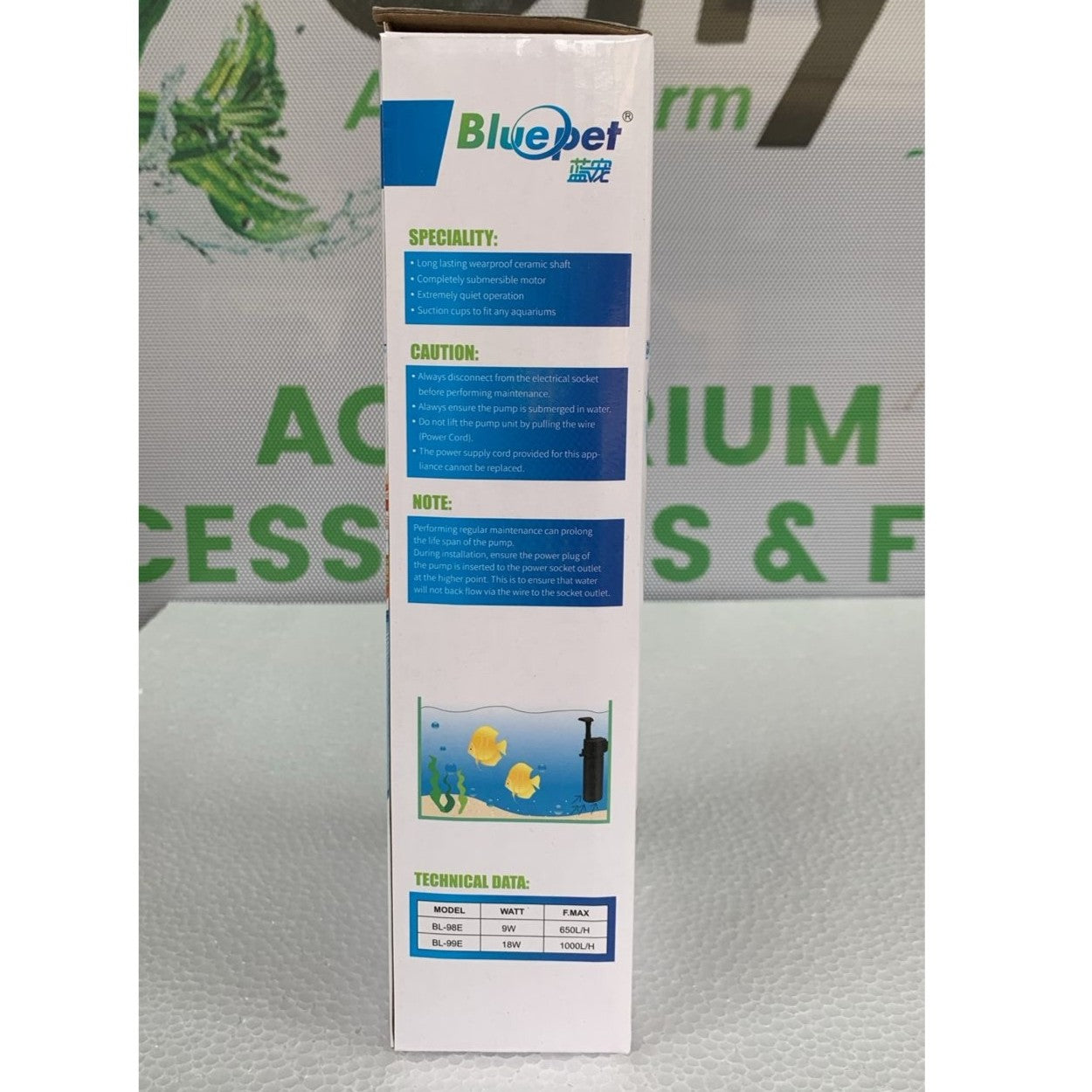 Blue Pet BL-99E Aquarium Internal Filter 18 Watts - 4