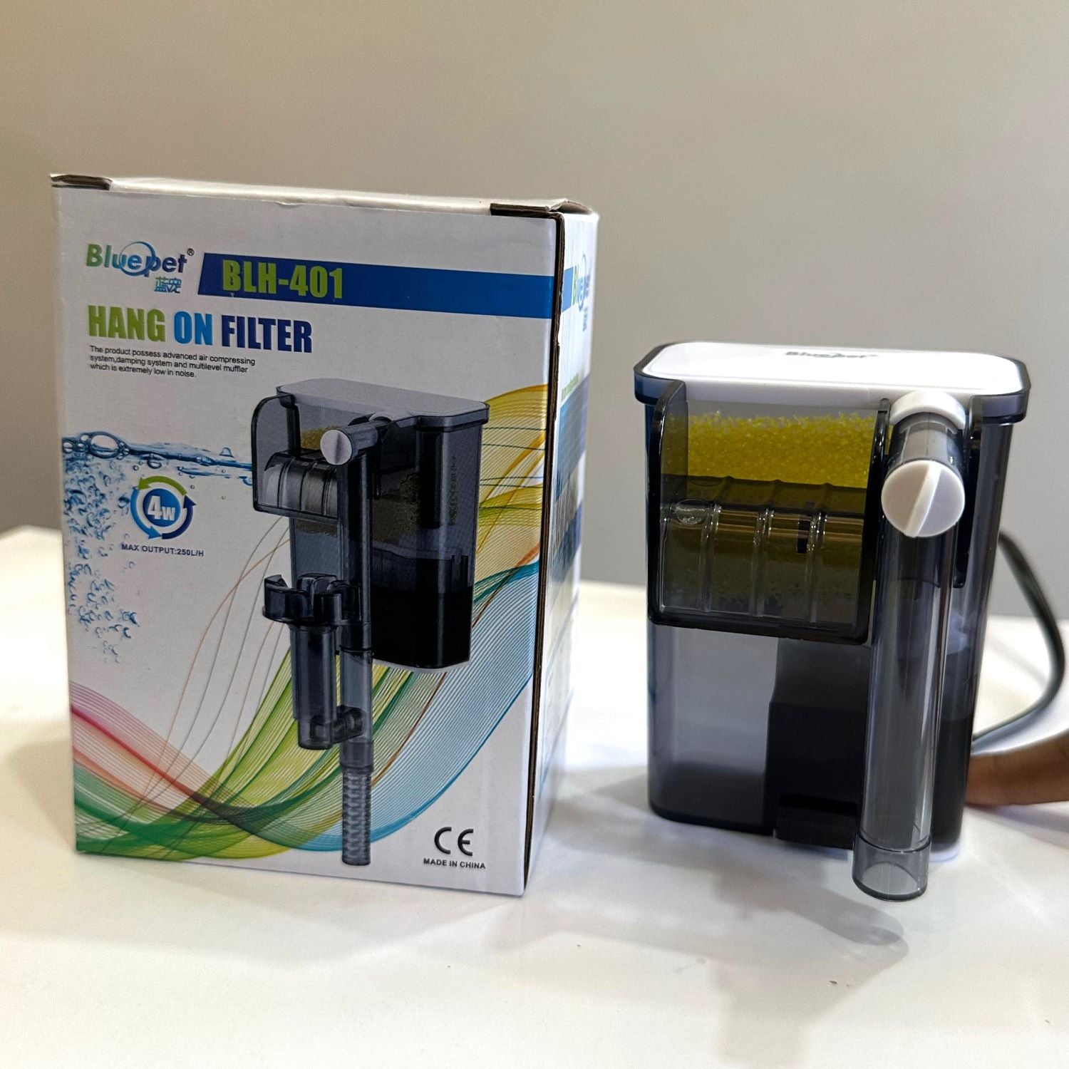 Blue Pet BLH-401 Aquarium Hang on Filter 4 watts