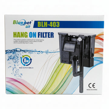 Blue Pet BLH-403 Aquarium Hang on Filter 8 watts
