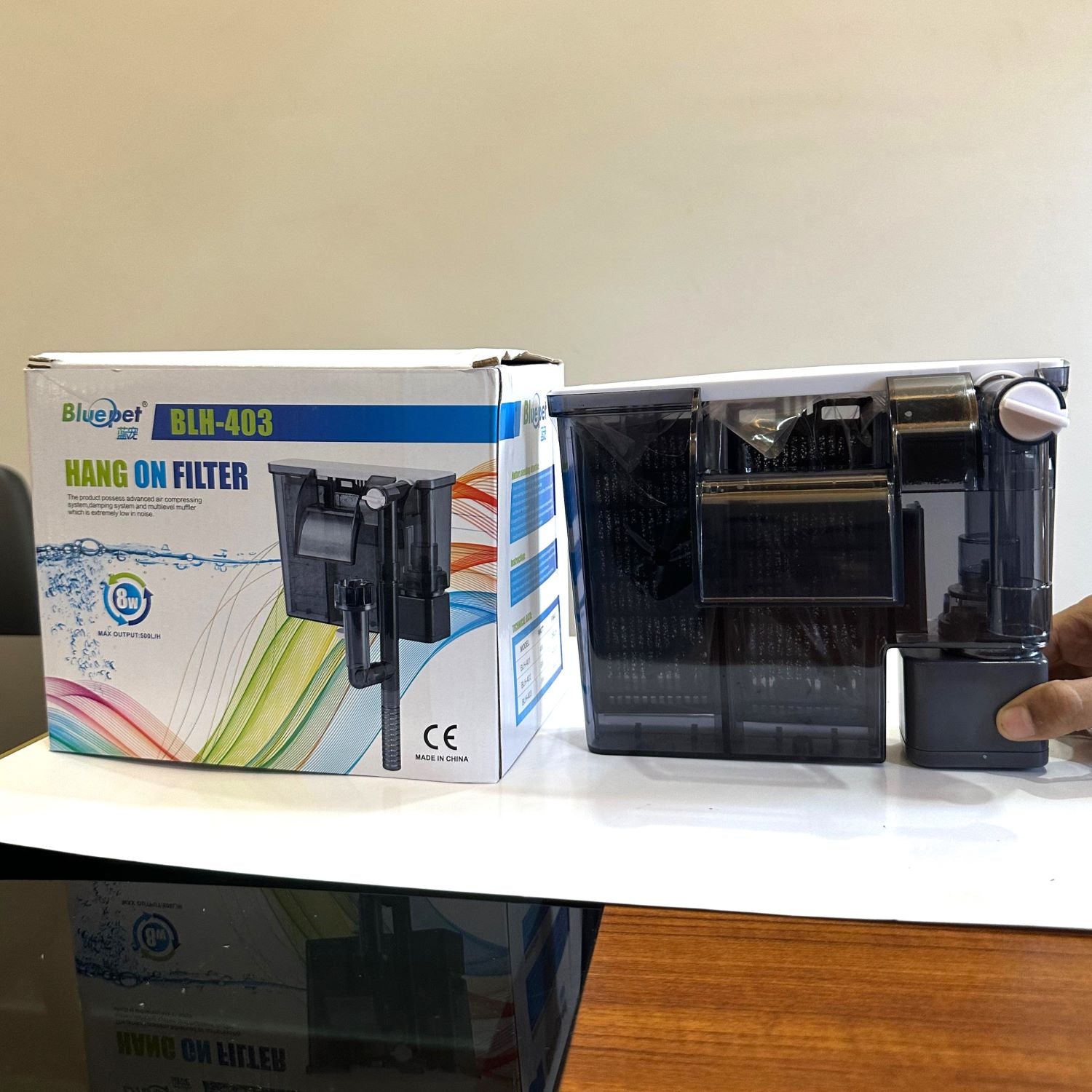 Blue Pet BLH-403 Aquarium Hang on Filter 8 watts - 3