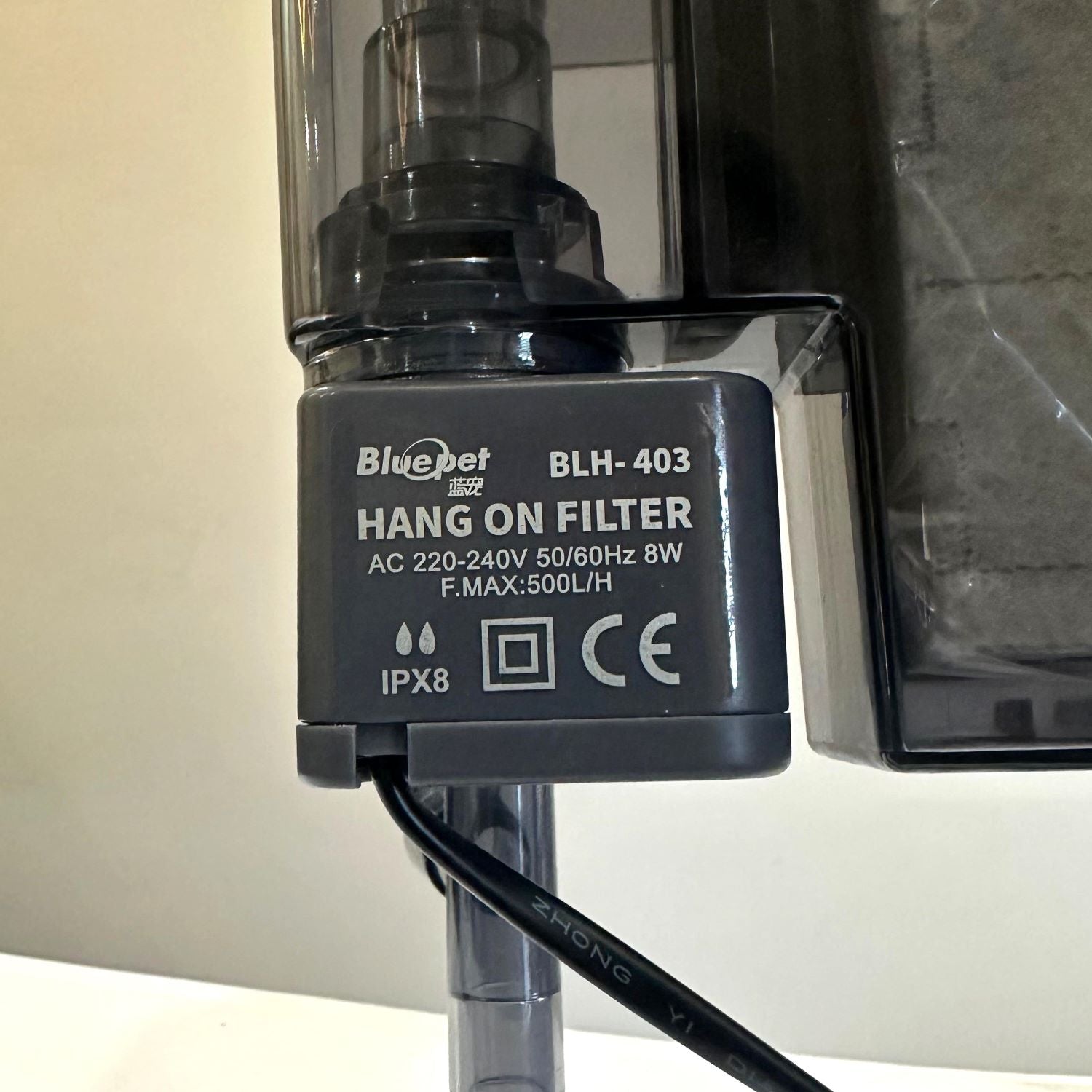 Blue Pet BLH-403 Aquarium Hang on Filter 8 watts - 4