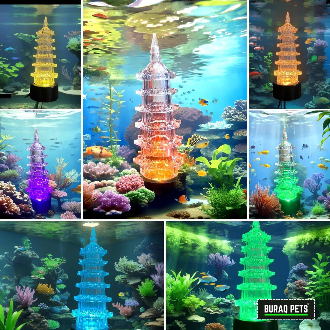 Blue Pet DB-003 Submersible Aquarium Decoration Light