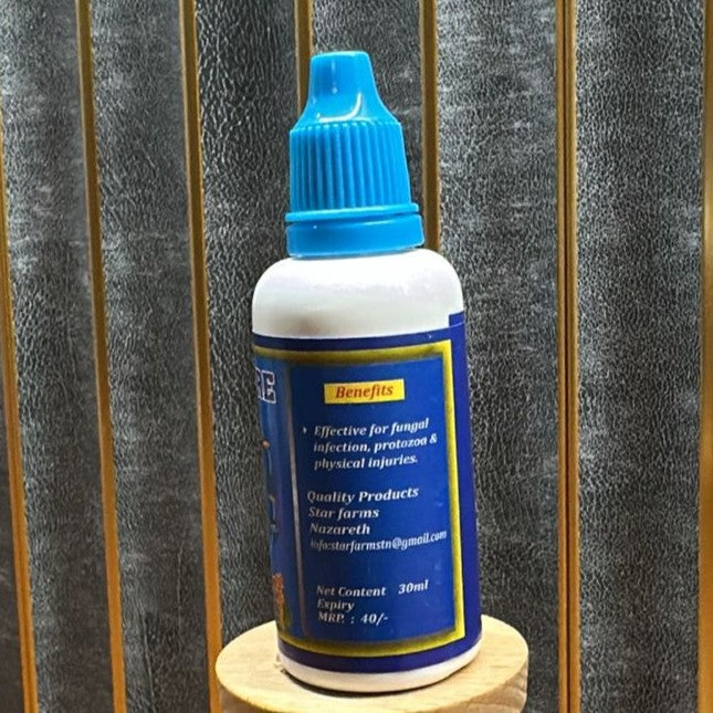 Blue Cure Fish Medicine (30ml) – Anti-Fungal & Parasite Treatment for Aquariums