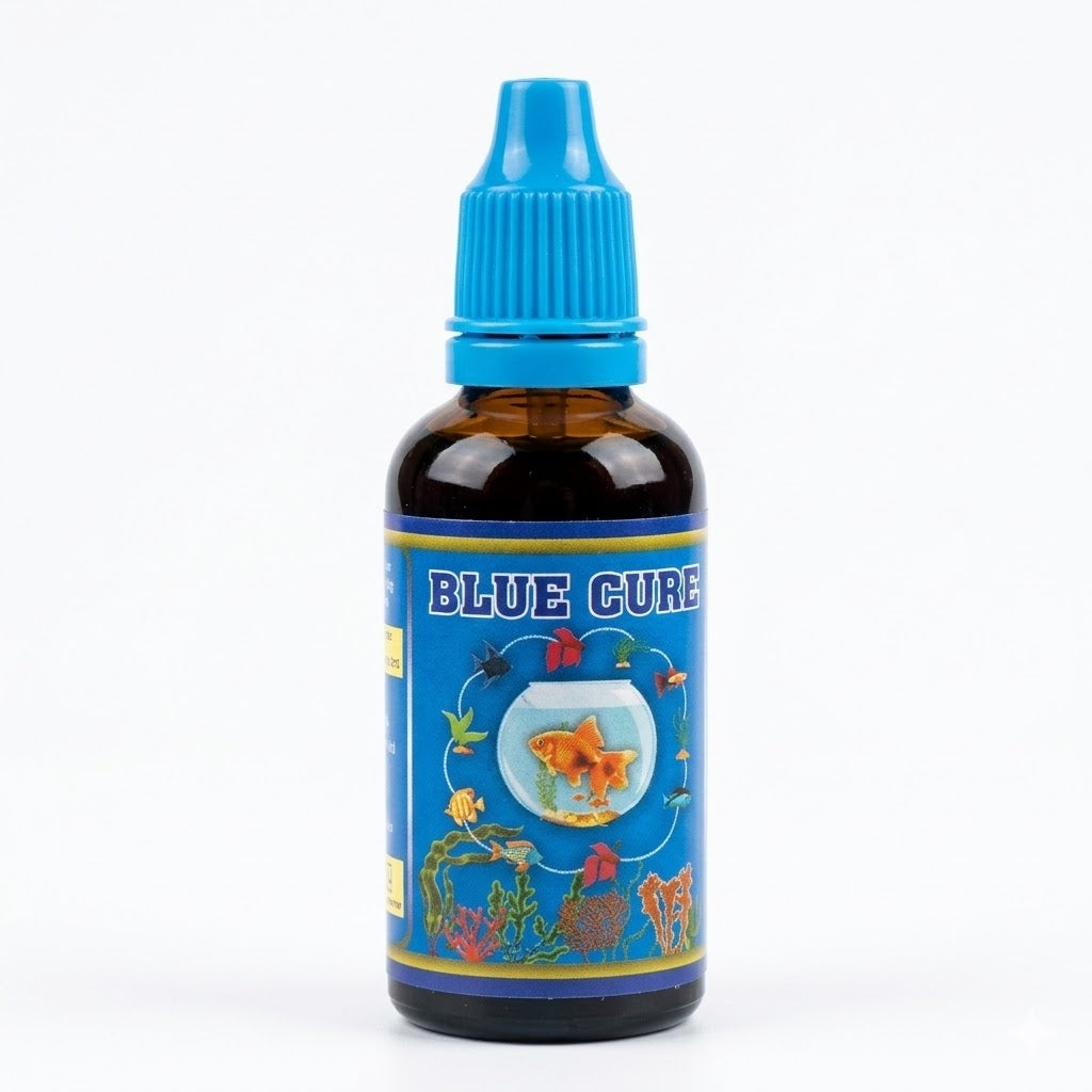 Blue Cure Fish Medicine (30ml) – Anti-Fungal & Parasite Treatment for Aquariums