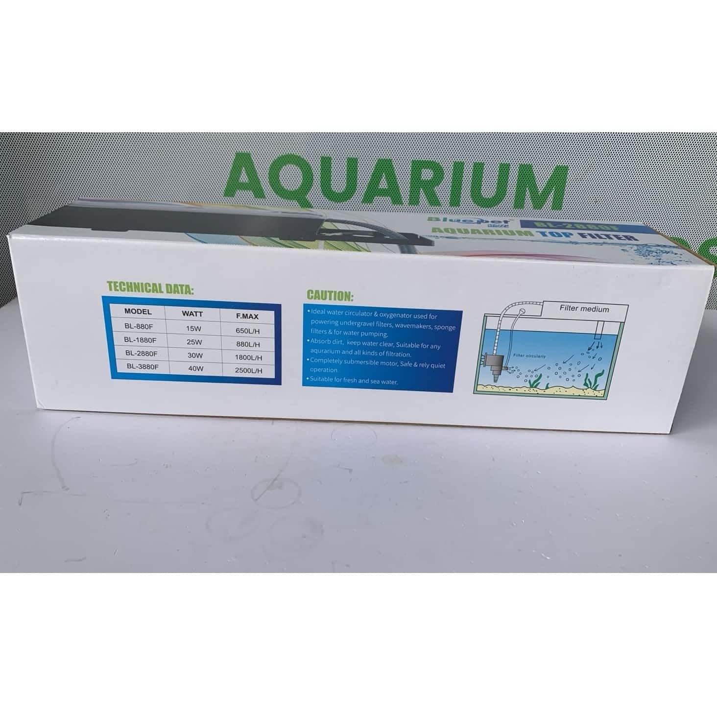 BluePet BL-2880F High-Power Aquarium Top Filter 30 watts - 3