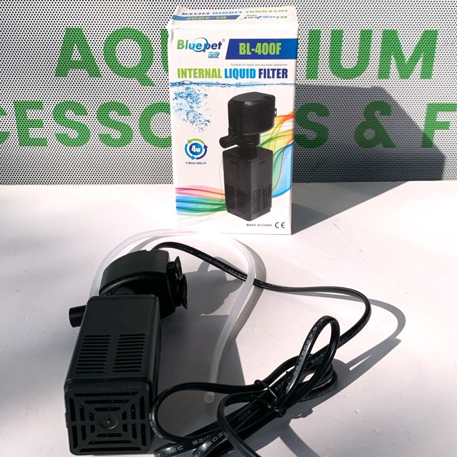 BluePet BL-400F Internal Submersible Filter (4W | 400 L/H) - Freshwater & Marine Use - 4