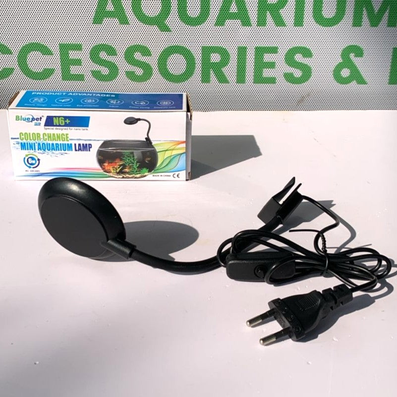 BluePet N6+ Color Change Mini LED Lamp (6W) Full Spectrum Light for Nano Tanks - 4