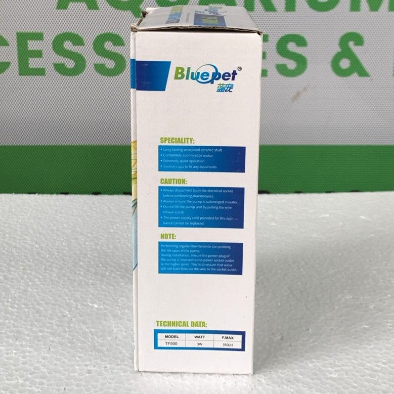 BluePet TF-500 Aquarium Turtle Filter Waterfall Flow Water 3 watts - 5