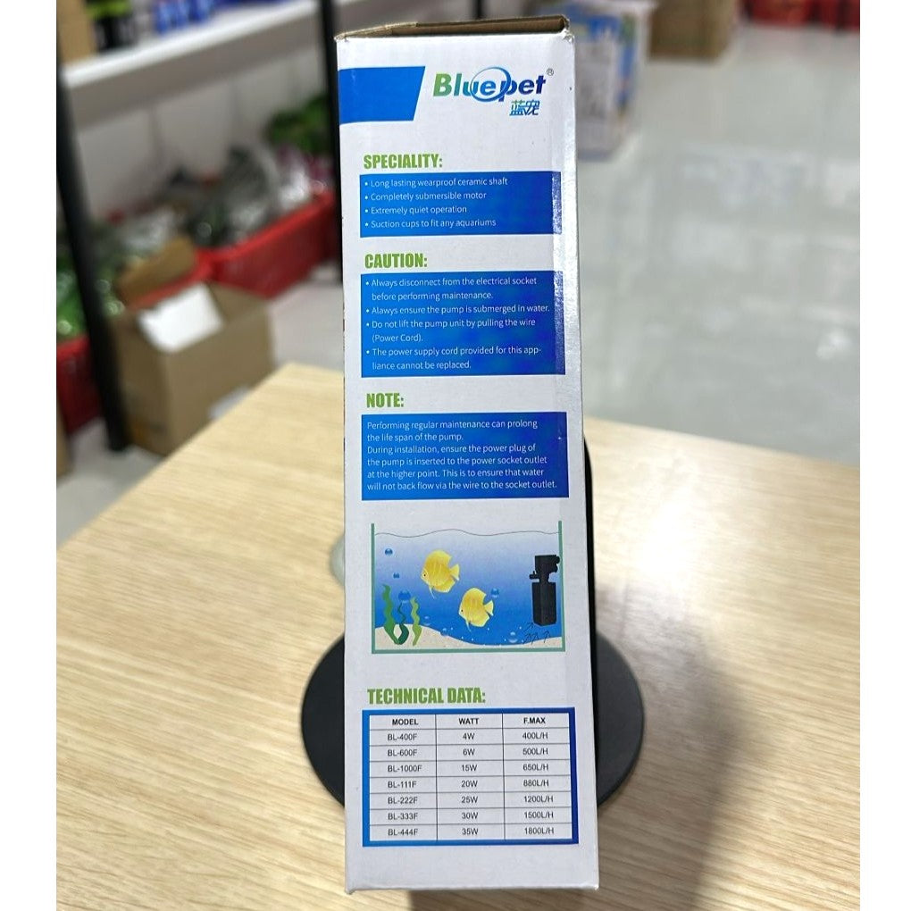 BluePet BL-600F Internal Aquarium Filter (6W, 500 L/H)