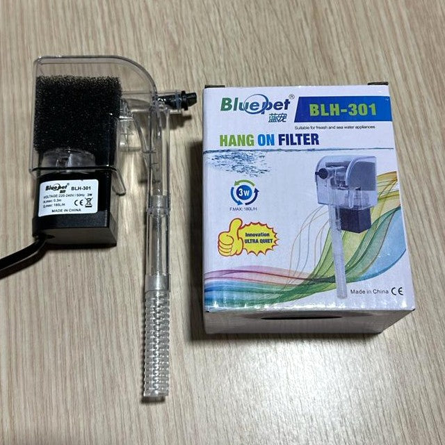 Blue Pet BLH-301 Aquarium Hang on Filter 3 watts