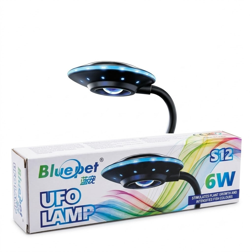 BluePet S12 UFO Lamp (6W) - Full Spectrum Light for Nano Tanks