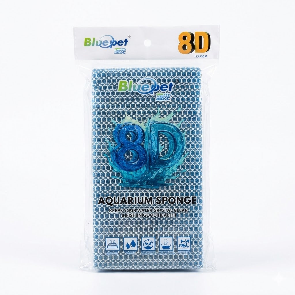 Bluepet 8D Aquarium Filter Sponge (10 x 50 cm) – Multi-Layer Filter Media