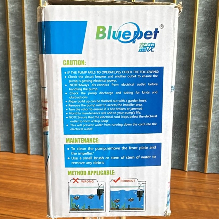 Bluepet BL-6600 Filter Power Head (20W) – 1200L/H Submersible Pump - 3