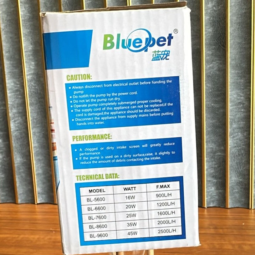 Bluepet BL-6600 Filter Power Head (20W) – 1200L/H Submersible Pump - 4