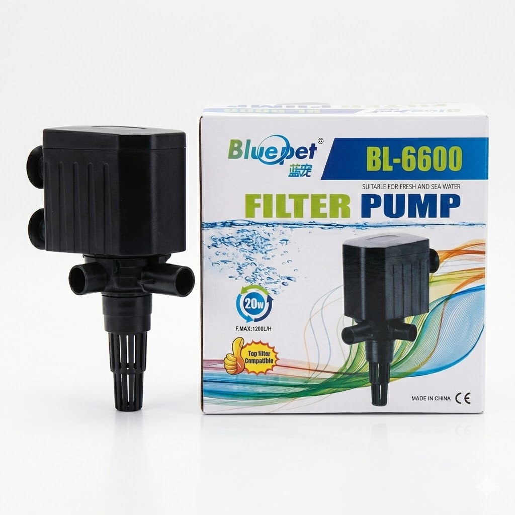 Bluepet BL-6600 Filter Power Head (20W) – 1200L/H Submersible Pump