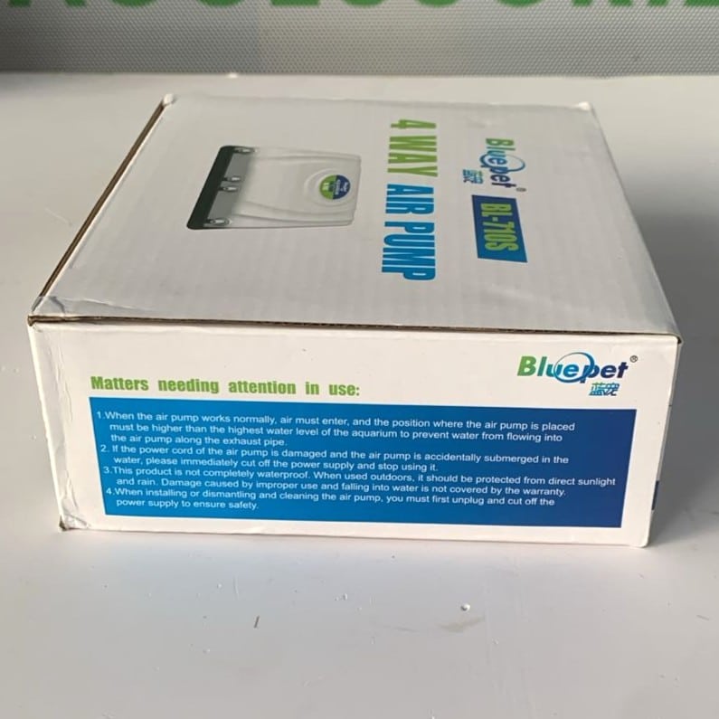 Bluepet BL-710S 4-way Aquarium Air Pump 8 watts - 3