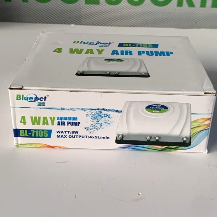 Bluepet BL-710S 4-way Aquarium Air Pump 8 watts