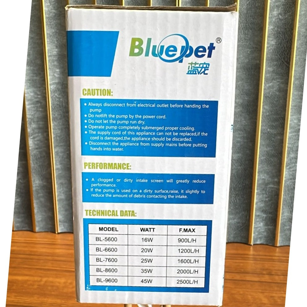 Bluepet BL-8600 Filter Power Head (35W) – 2000L/H High-Flow Submersible Pump - 4