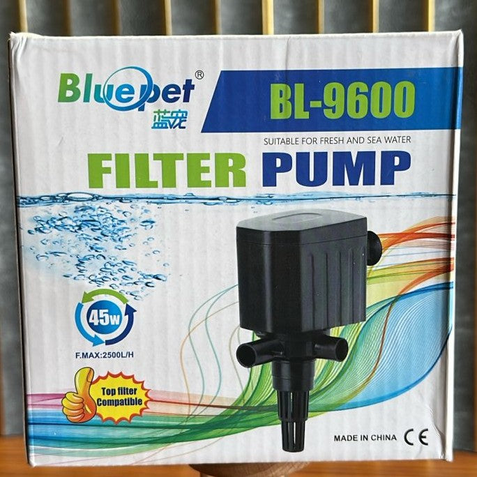 Bluepet BL-9600 Filter Power Head (45W) – 2500L/H Heavy-Duty Submersible Pump - 6