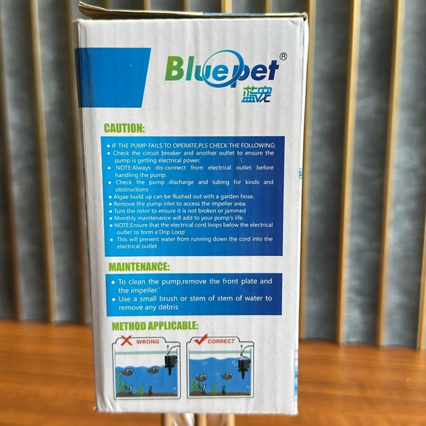 Bluepet BL-9600 Filter Power Head (45W) – 2500L/H Heavy-Duty Submersible Pump - 4