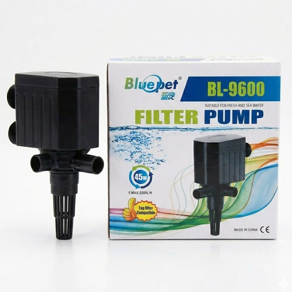 Bluepet BL-9600 Filter Power Head (45W) – 2500L/H Heavy-Duty Submersible Pump