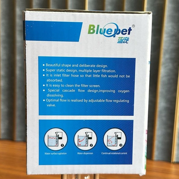 Bluepet BLH-302 Aquarium Hang On Filter (5W) – 300L/H with Surface Skimmer - 4