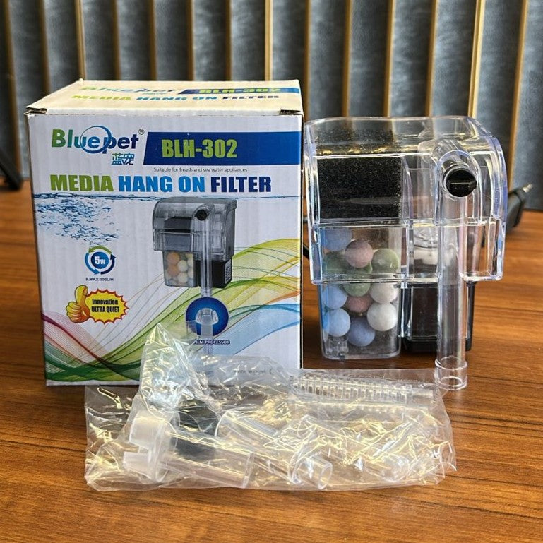 Bluepet BLH-302 Aquarium Hang On Filter (5W) – 300L/H with Surface Skimmer - 3