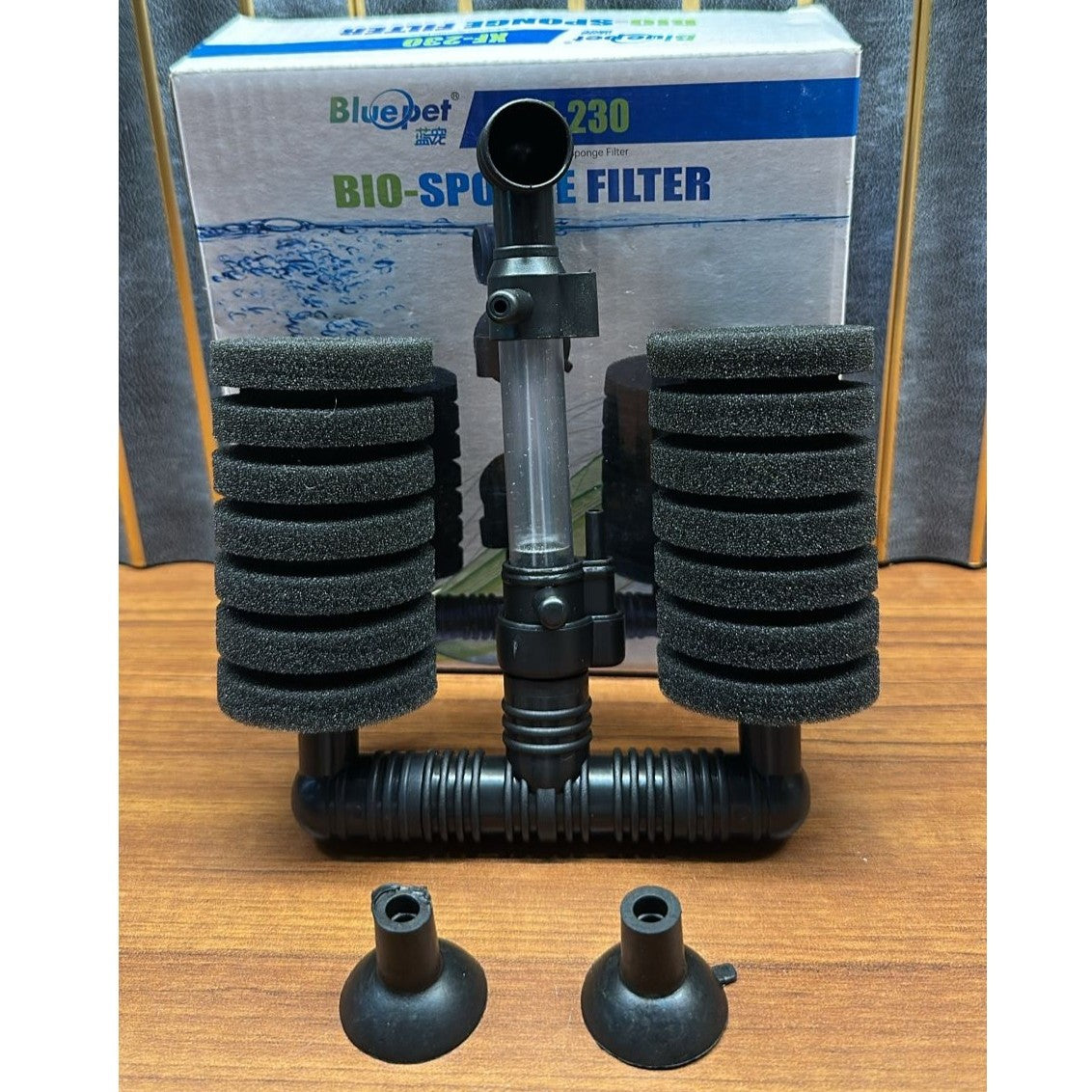 Bluepet XF-230 Aquarium Bio-Sponge Filter – Dual Sponge Air-Driven Filtration - 2