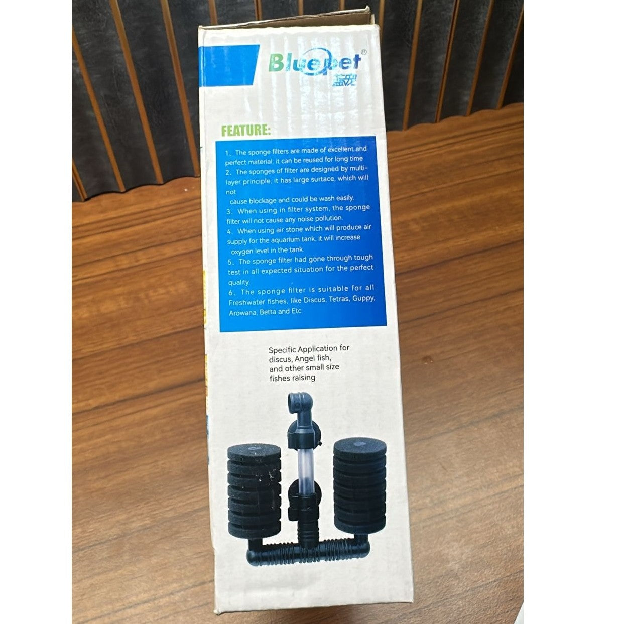 Bluepet XF-230 Aquarium Bio-Sponge Filter – Dual Sponge Air-Driven Filtration - 4