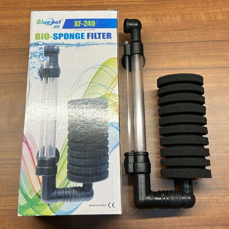 Bluepet XF-240 Aquarium Bio-Sponge Filter – Extended Sponge Air-Driven Filtration - 3