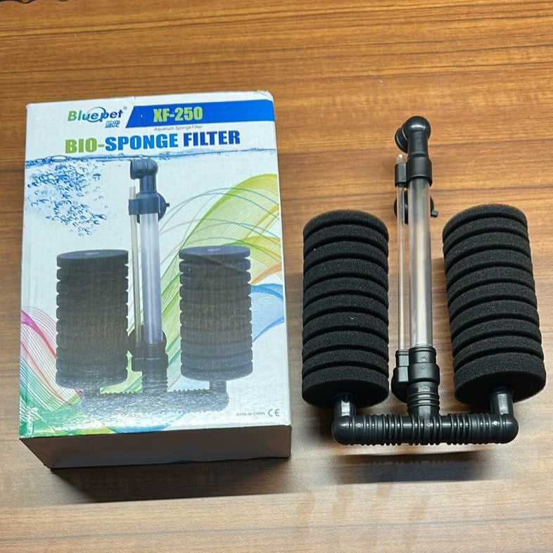 Bluepet XF-250 Bio-Sponge Filter – Dual Sponge Air-Driven Filtration - 2