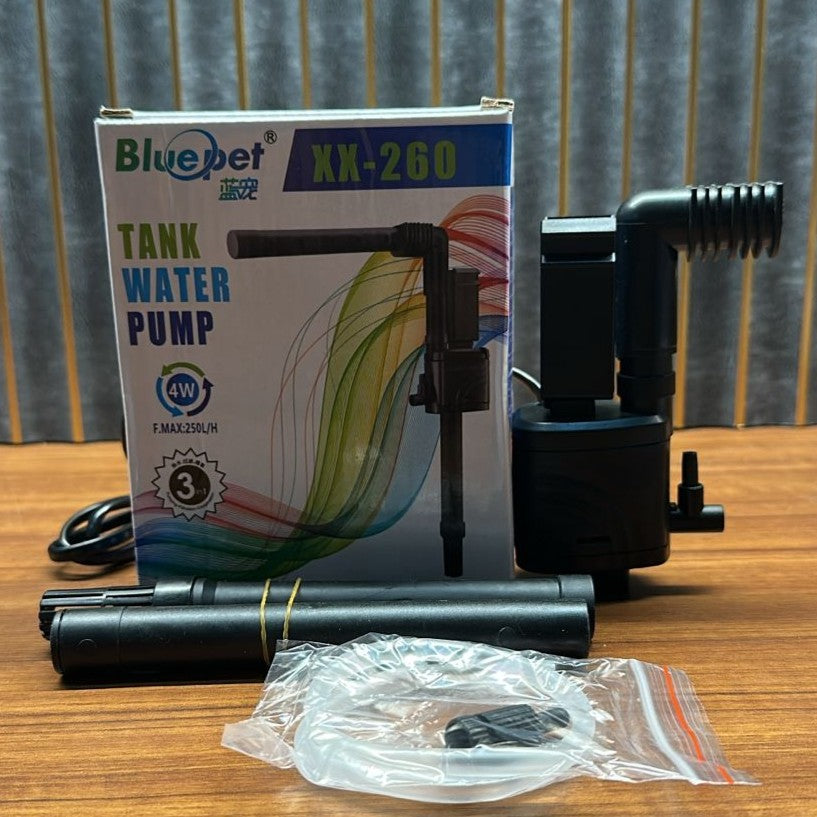 Bluepet XX-260 Aquarium Water Pump (4W) – 250L/H Mini Internal Filter - 3