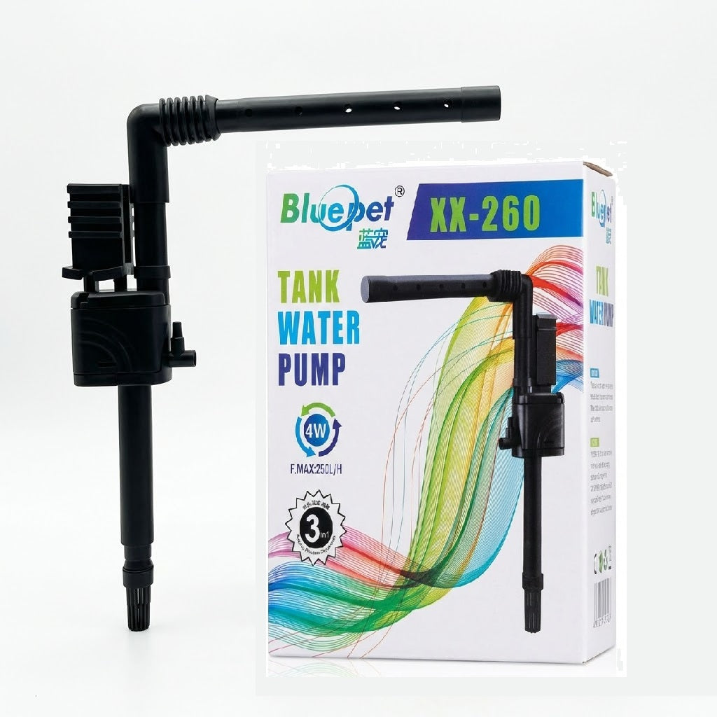 Bluepet XX-260 Aquarium Water Pump (4W) – 250L/H Mini Internal Filter