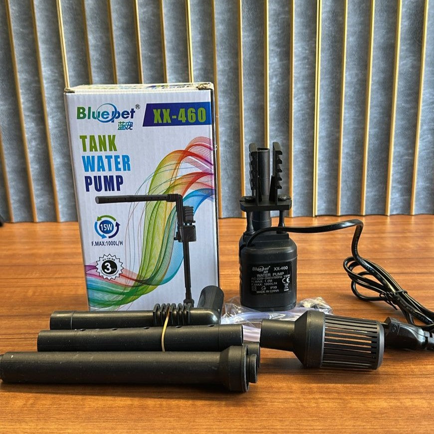 Bluepet XX-460 Aquarium Water Pump (15W) – 1000L/H 3-in-1 Submersible Filter Pump - 5