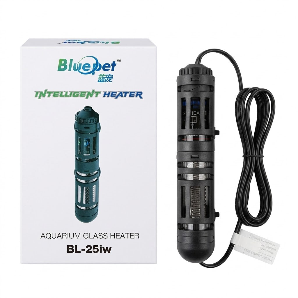 Bluepet Intelligent Aquarium Glass Heater with Protective Cover (25W)