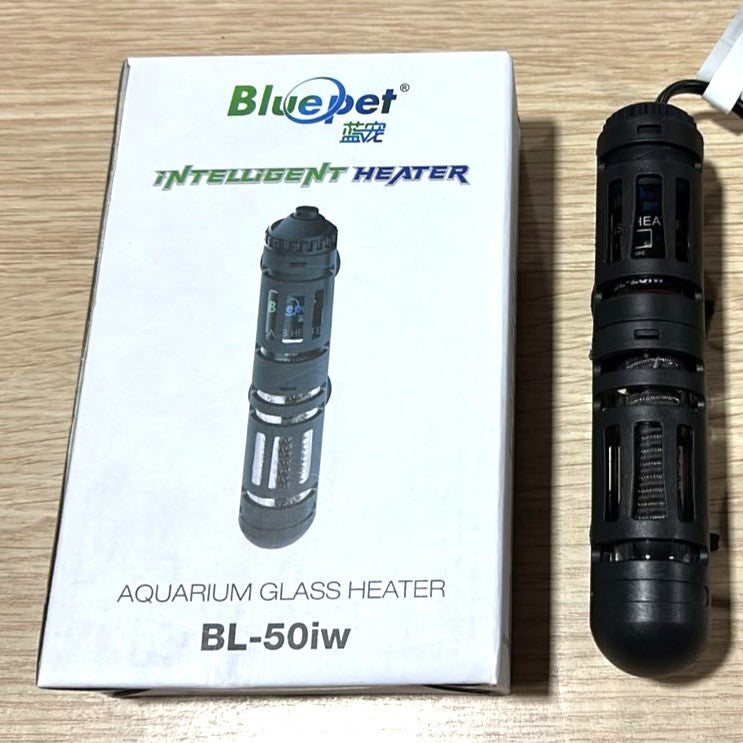 Bluepet Intelligent Aquarium Glass Heater with Protective Cover (50W)