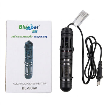 Bluepet Intelligent Aquarium Glass Heater with Protective Cover (50W)