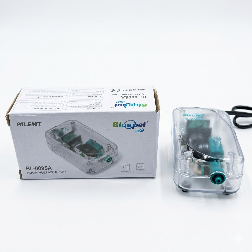 Bluepet BL-009SA Silent Aquarium Air Pump (3W) – Transparent Aerator