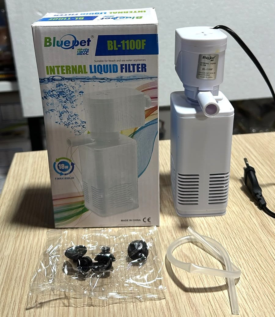 Bluepet BL-1100F Aquarium Internal Liquid Filter - 18W, 850 L/H