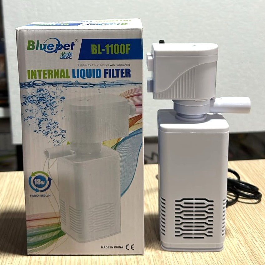 Bluepet BL-1100F Aquarium Internal Liquid Filter - 18W, 850 L/H