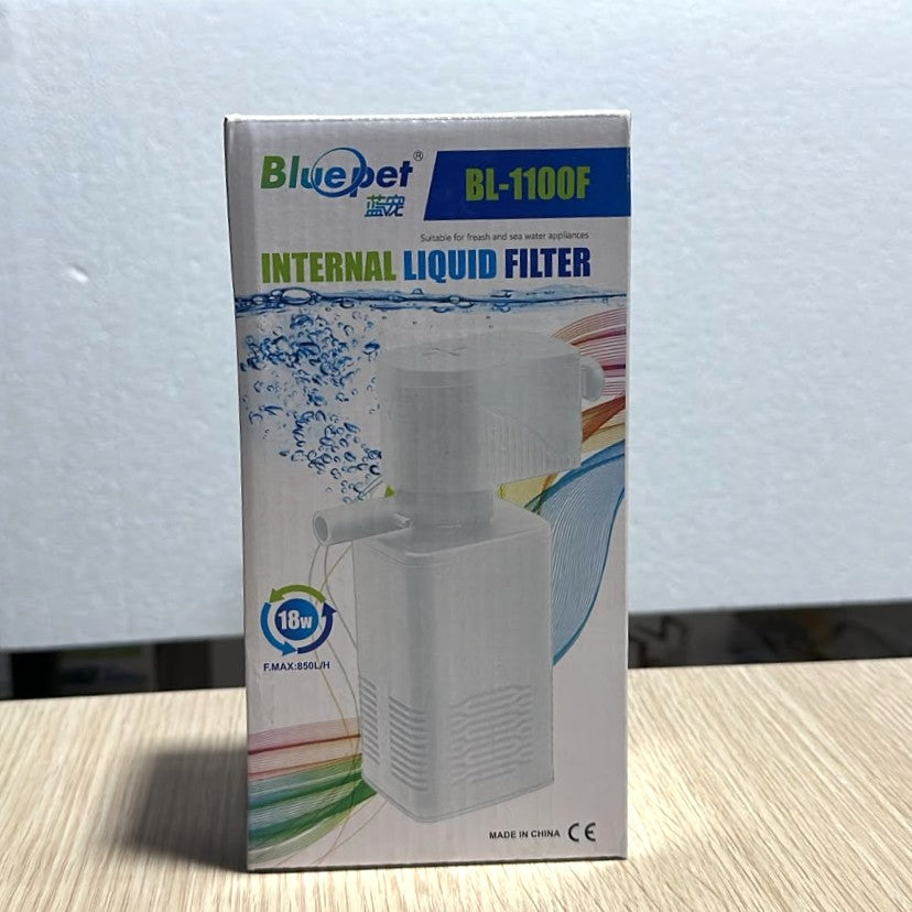 Bluepet BL-1100F Aquarium Internal Liquid Filter - 18W, 850 L/H