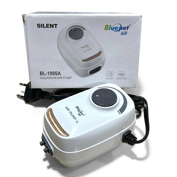 Bluepet BL-199SA Silent Dual-Outlet Aquarium Air Pump (3W) – Adjustable Aerator